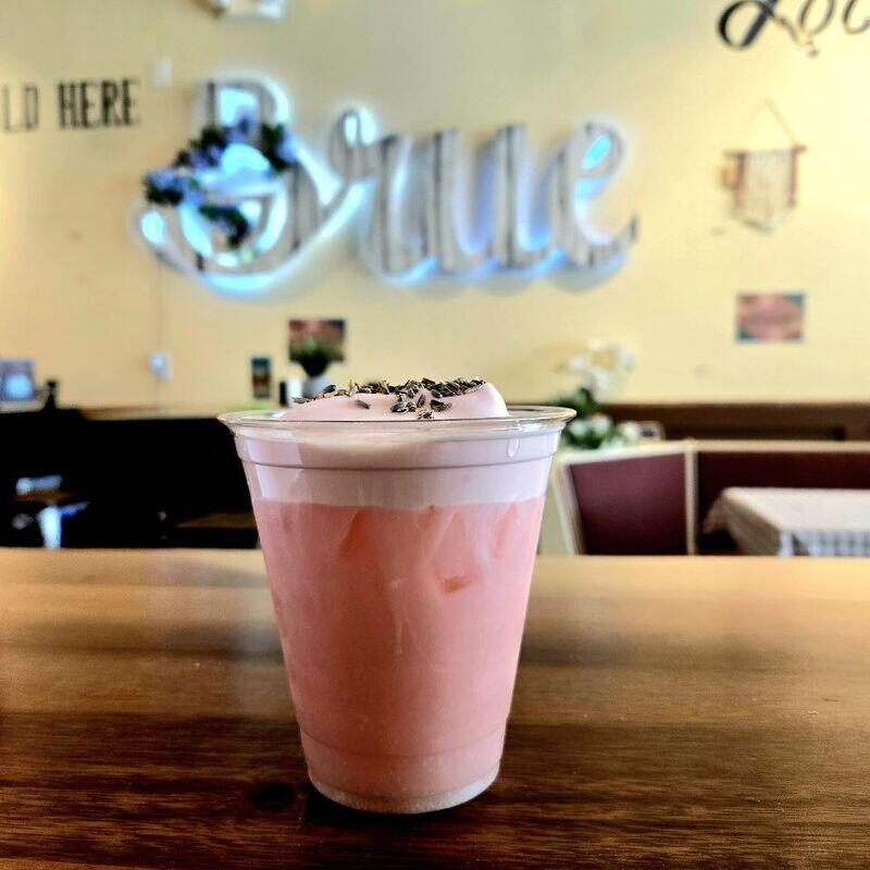 Cherry Blossom Strawberry Latte